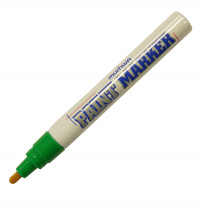 Маркер лаковый Paint Marker несмываемый MunHwa зеленый (4мм) в Автопром