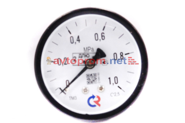 Манометр осевой 1/4' 10 бар МП63Т (63мм) в Автопром Манометр осевой 1/4' 10 бар МП63Т (63мм)