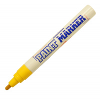 Маркер лаковый Paint Marker несмываемый MunHwa желтый (4мм) в Автопром