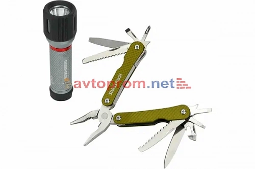 Мультитул и фонарик Swiss Tech ST 001044