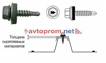 Саморез 4.8х19 (HR-BM-S14) 111371848019 HARPOON в Автопром