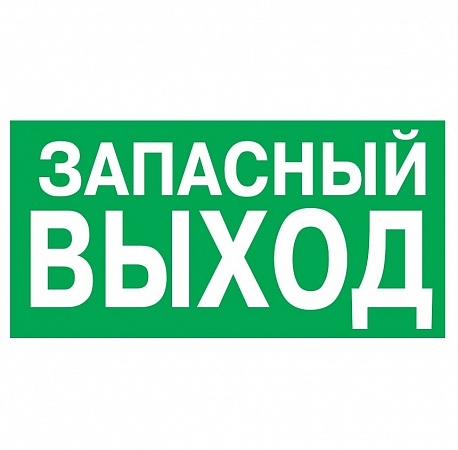 Указатель запасного выхода (100х200) Е23