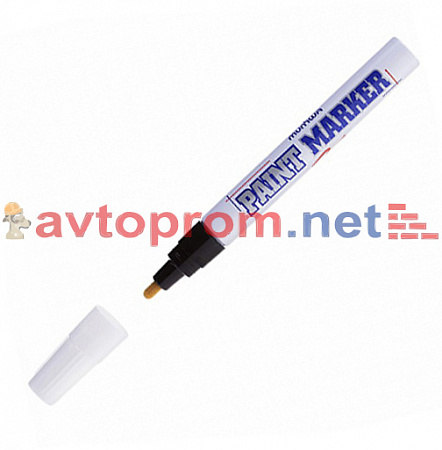 Маркер лаковый Paint Marker несмываемый MunHwa черный (4мм)