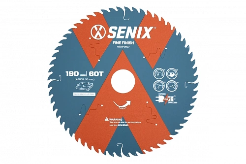 Диск пильный твердосплавный по дереву 190х30х60Т Senix AECS-0007 в Автопром
