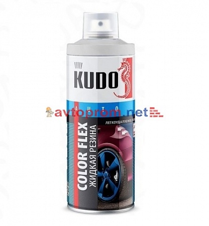 Жидкая резина аэрозольная KUDO KOLOR FLEX белая (KU-5551)