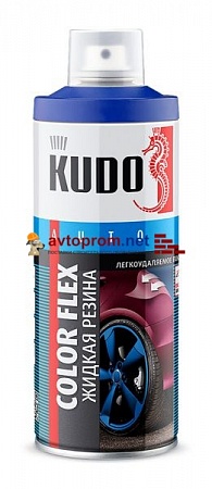 Жидкая резина аэрозольная KUDO KOLOR FLEX черная (KU-5502)