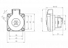 Розетка на механизм 1/16А 220В Bemis (10-011) SCHUKO