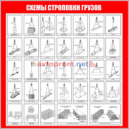 Схема строповки грузов 1200х1200мм