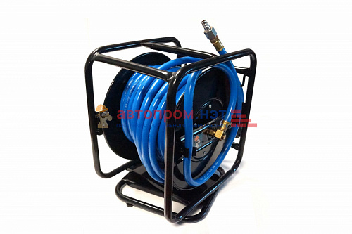 Катушка открытая с пневмошлангом и БРС 10х16 мм, 1/4", 20 бар, 20м Автопром