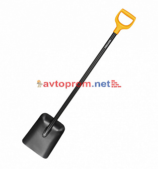 Лопата совковая Solid Fiskars 1026685 с черенком в Автопром