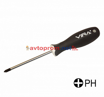 Отвертка крестовая PH 1х100 VIRA 391103 в Автопром